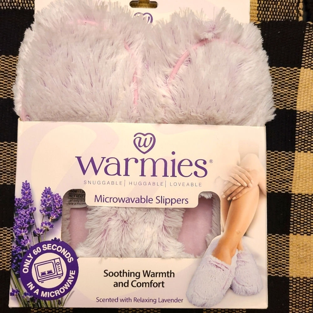 Womans "WARMIES" Microwave Slippers in Pink